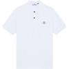 Logo Button Short Sleeve Polo Shirt Men Polo Shirts White K1S1522000-2RS0039-V0001