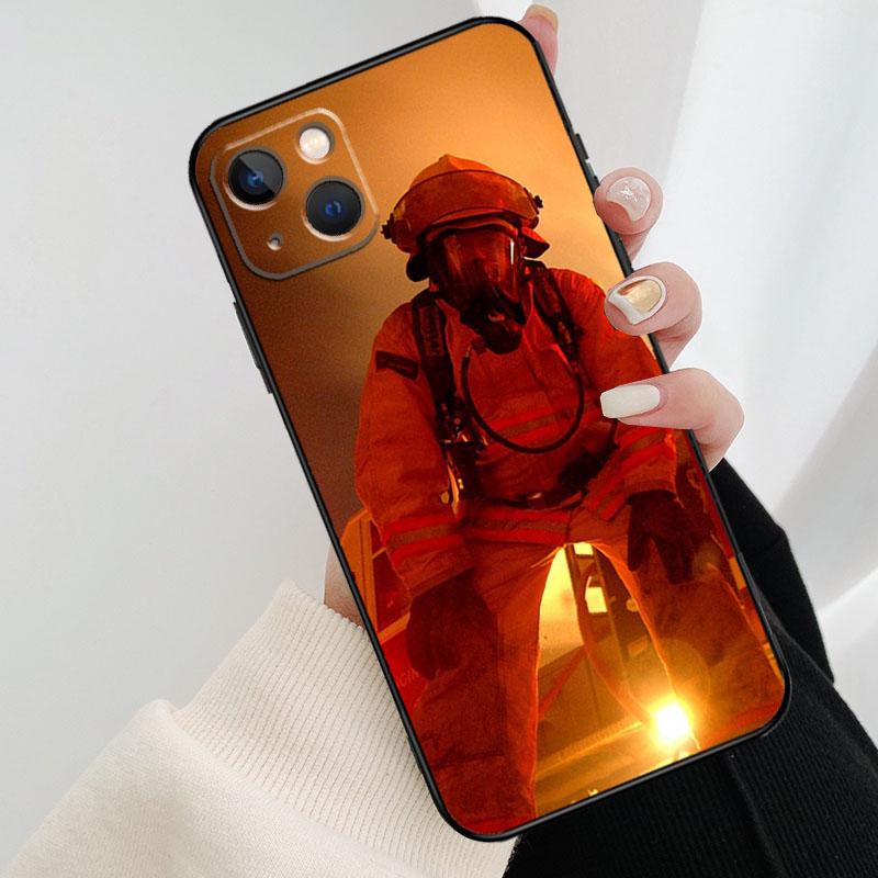 Firefighter Heroes Fireman Cool Phone Case For iPhone 17 Pro Max 14 13 12 11 15 16 Pro Max mini 16 15 Plus 16e 17 Air Cover
