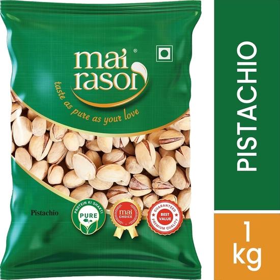 MAI RASOI Premium Roasted and Salted Pistachios 1 Kg