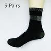 5 Pairs of Women's Spring and Autumn Medium Thick Anti Hooking Breathable Stockings