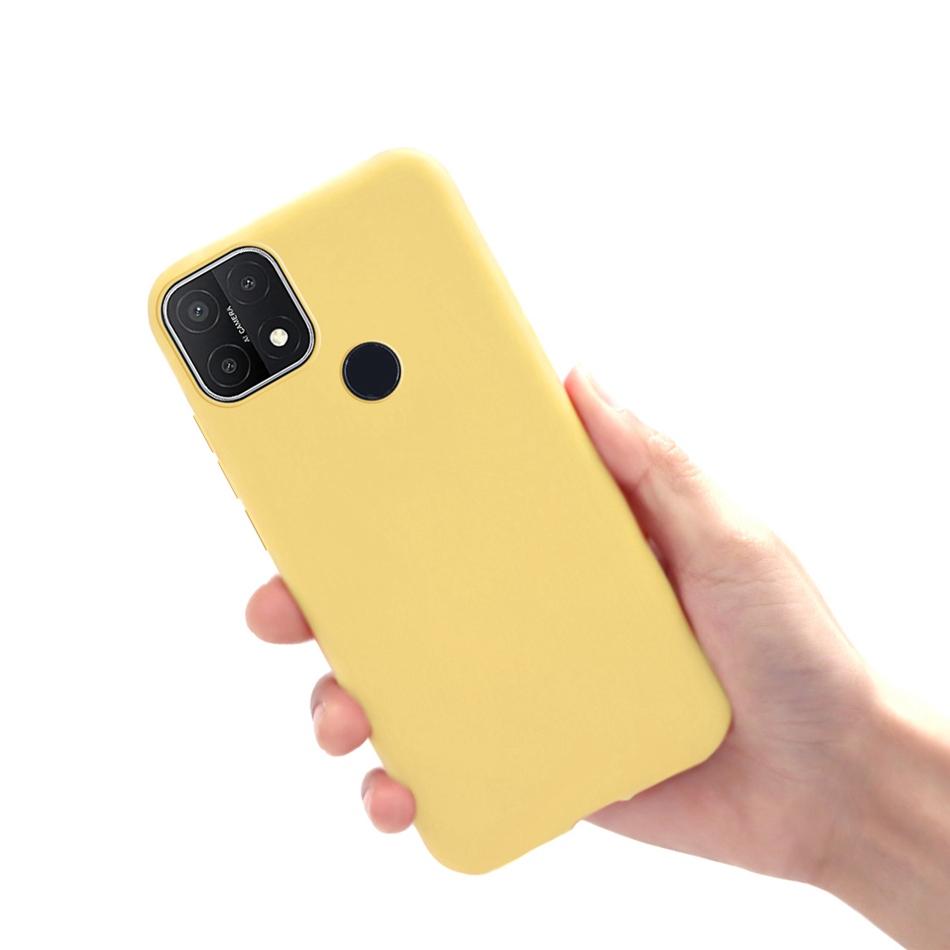 

Роскошный Цветной Чехол Для Телефона OPPO A15 Чехол OPPO A15 2020 Конфетный Силиконовый Мягкий Задний Чехол Для OPPO A15s A15 S A 15 15S Funda OPPO A15S жёлтый