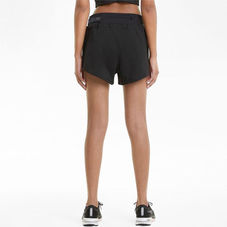 Puma Run Cooladapt Reflective Running Training Shorts Women shorts Black 520196-01