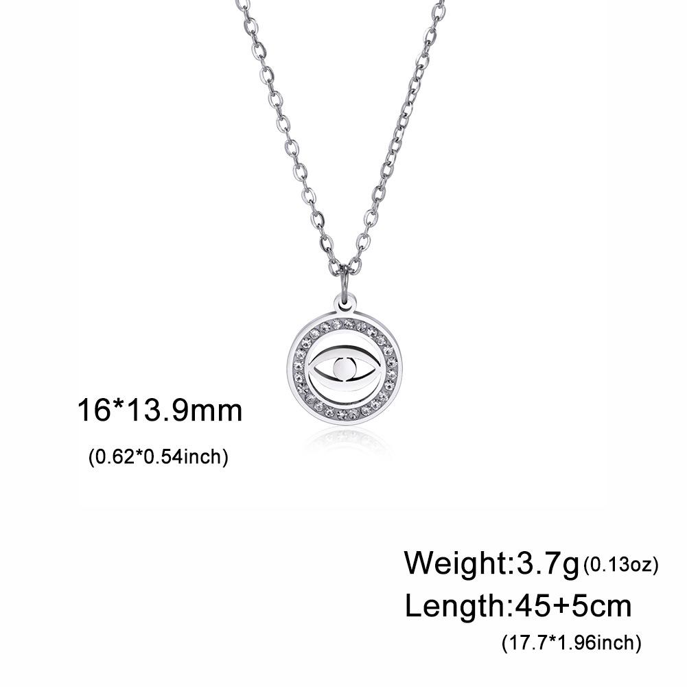 New 2024 Evil Greek Eye Lucky Collar Stainless Steel Chain Necklaces Gold Chain Design for Men Ladies Gold Chain