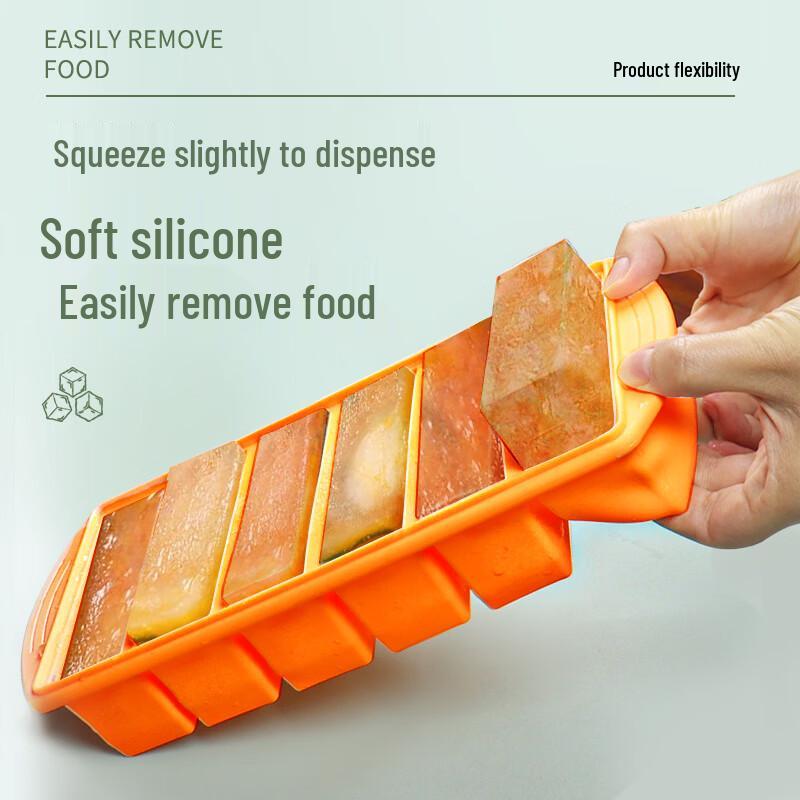 Silicone Square Baby Food Freezer Tray