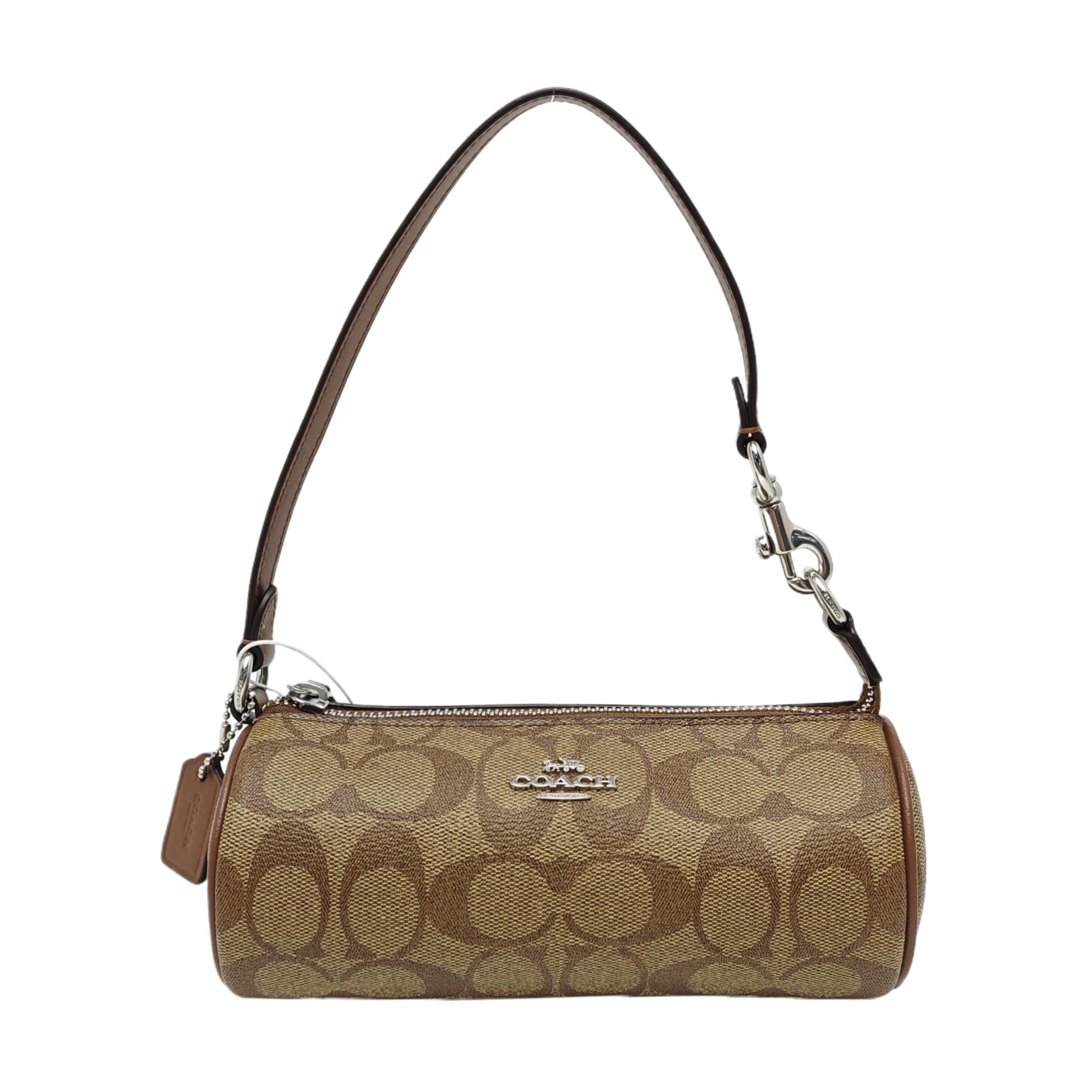 [Pre-Owned] Nolita 20 Silver Logo Classic Monogram Hardware Zipper Cylinder Bag - Excellent #1KMLRMY ONE SIZE