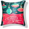 Decorative Merry Christmas Satin Cushion Cover 16 inch x 16 inch Set of 5, Cusion Cover for Sofa 16" 16