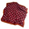 Simple 91cm square scarf ins Han Da striped silk multi-functional scarf fashion day shawl silk scarf light luxury