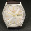 AUTOMATIC VINTAGE SEIKO 5 JAPAN MENS SILVER COLOR DIAL WATCH A701231-5 R206a-a701231