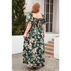 Summer Women Plus Size Print Dress Casual Vacation Dress Bohemian Elegant Long Midi Dresses