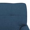 Blue Lounge Chaise Longue with Cushions 91 X 157 X 91 Cm Fabric