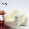 Miniaturcouch 1:Mini-Haus-Sofa im Maßstab 12, Plüsch, Miniaturmöbel, Puppen, Wohnaccessoires, Foto-Requisiten, Geschenk für Jungen und Mädchen