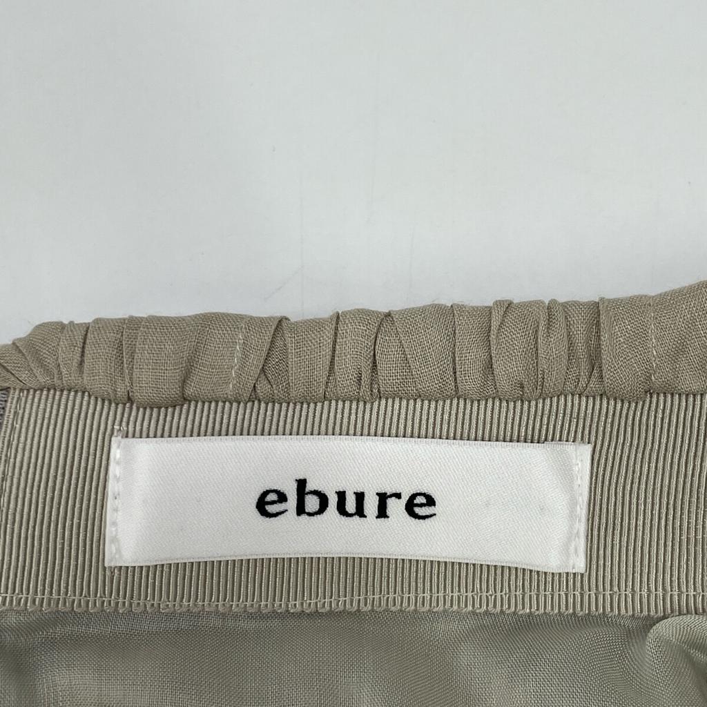 Ebure Beige Linen Flared Skirt Skirt 38 beigeUsed