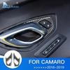 Carbon Fiber Sticker for Chevrolet Camaro 2016 2023 Interior Trim Door Switch Accessories Real Look Decal Car Styling Upgrade