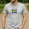 Vintage Retro University of Michigan Logo Cotton Graphic T Shirt Unisex Short Sleeve Alumni Graduate Holiday Birthday Gift Top