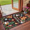 Weihnachtlich bedruckter quadratischer Teppich, weich, rutschfest, für Schlafzimmer, Weihnachtsgeschenk