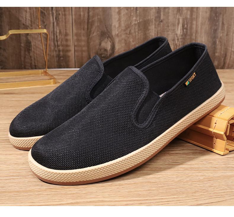 Spring and summer cloth shoes beef tendon soft sole breathable casual shoes 39