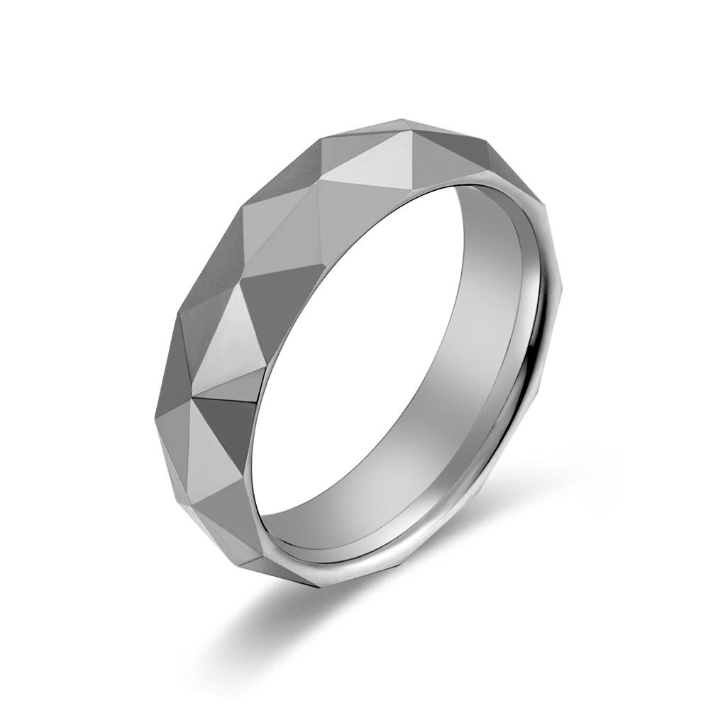 

Кольцо из вольфрамовой стали с алмазной огранкой Кольцо из вольфрама с золотом с алмазной огранкой Мужское кольцо 8#