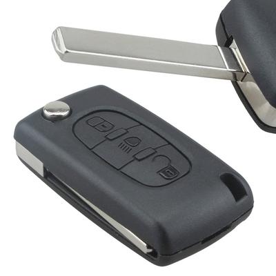 Schwarzes 3-Tasten-Entry-Ersatzschlüssel-Fernbedienungsgehäuse für CITROEN Peugeot C2 C3 C4 C5 C6 C8 SG