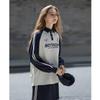 TonLion Women's 2025 Fall American Lettering Contrast Raglan Knit Polo