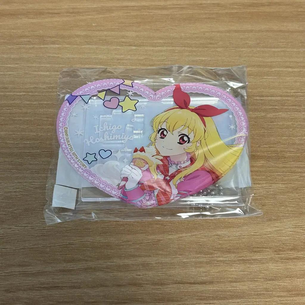 Aikatsu Ichigo Pompon Crepe Picuria Heart Acrylic Marion Im Star Lime