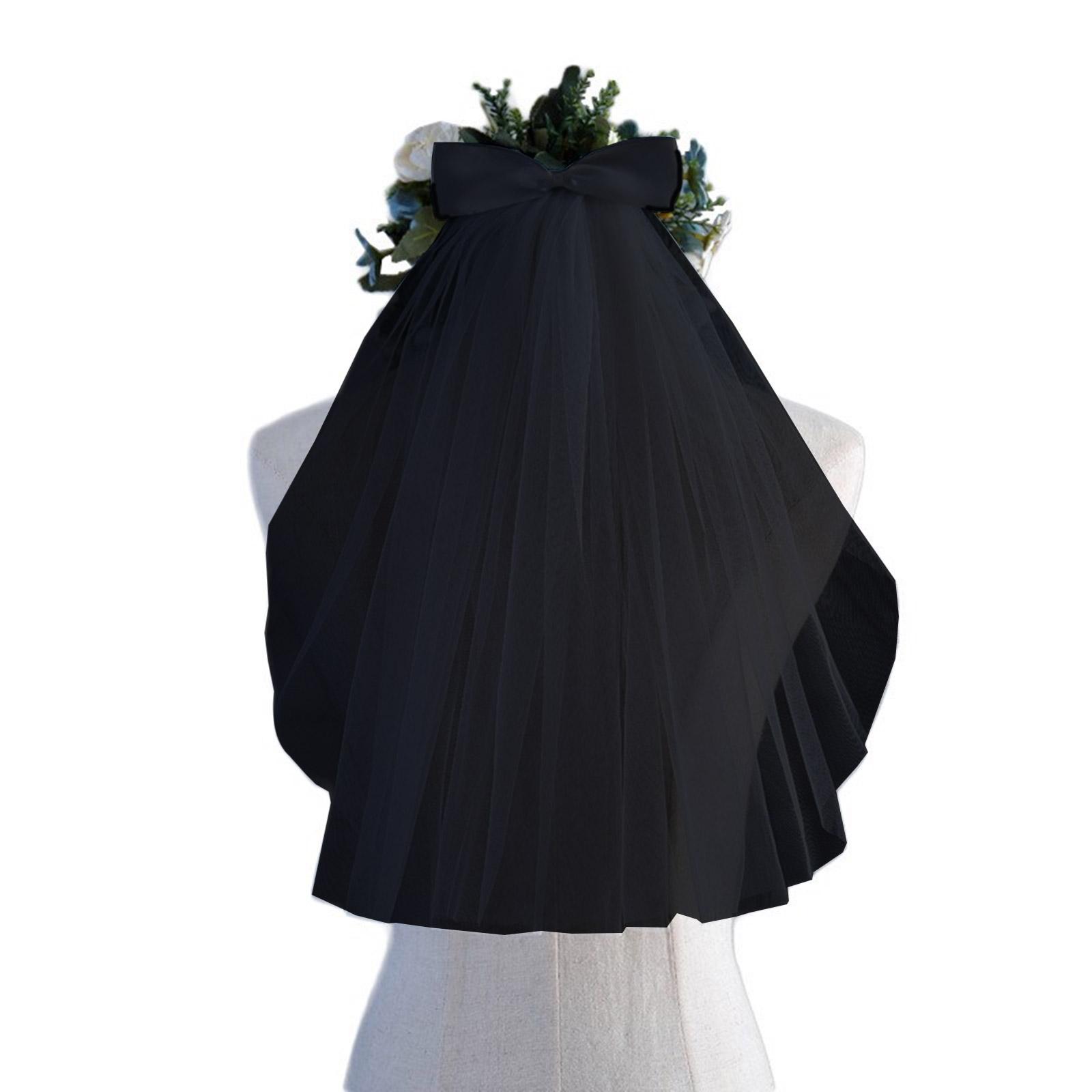 

50 см Лента Бантом Фата с Фиксирующим Зажимом Нежная Карнавальная Женская Невеста Фата Для Брака Свадебная Торжественная Вечеринка Фата