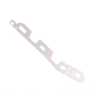 2 Peças Placa Metálica de Reparo para Para-choque Dianteiro Fivela Quebrada Abertura Corroída Reparador Suporte Para Verna 2010-2016