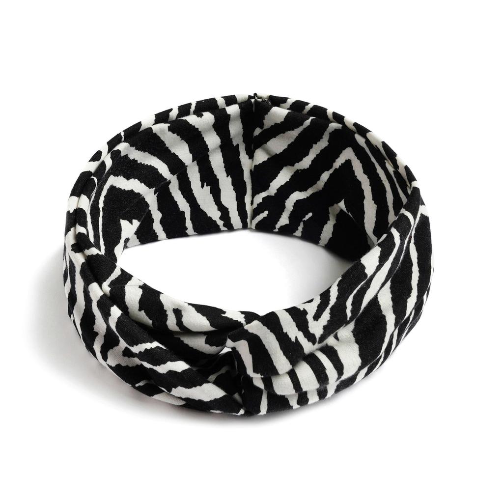 Bohemian Cross Knotted Headband Gypsy Yoga Sports Headband Wide Female Stretch Headband