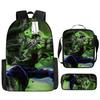 Hulk Rucksack, Schultasche für Grund- und Sekundarschule, Cartoon Kinderrucksack.