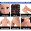 Weich berühren 12 Zoll Emaillepuppe für Mädchen ab 3 Jahren Mit wasserdichten Oberflächen und austauschbarem Modezubehör