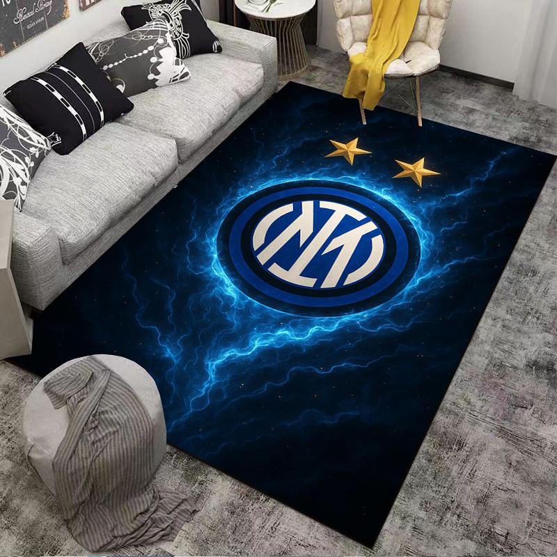 Blue Lightning Star Set Designed floor mat, suitable as a non-slip mat for the living room or bedroom sofa