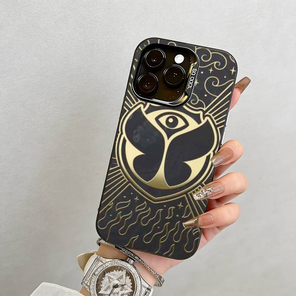 

Tomorrowland Phone Case For iPhone 17,16,15,14,13,12,11 Plus,Pro Max,XS,Colorful Silver Black Cover iPhoneXsMax