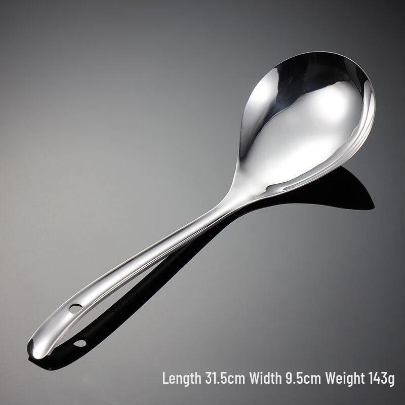 

Qianxing 5-Piece 304 Stainless Steel Flat Handle Strainer Spoon Set