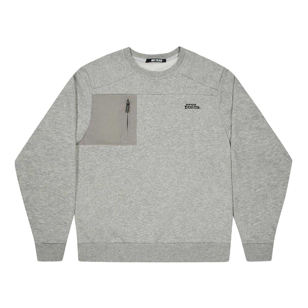 No Fear Mens Technical Zip Pocket Jumper