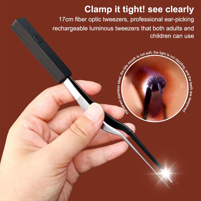 Kinder Ohrlöffel Leuchtende Ohrenschmalzpinzette Fortschrittliches Visuelles Zerumen Ohrstäbchen Haken Aufladen Ohrschaben Pro Reinigungswerkzeug