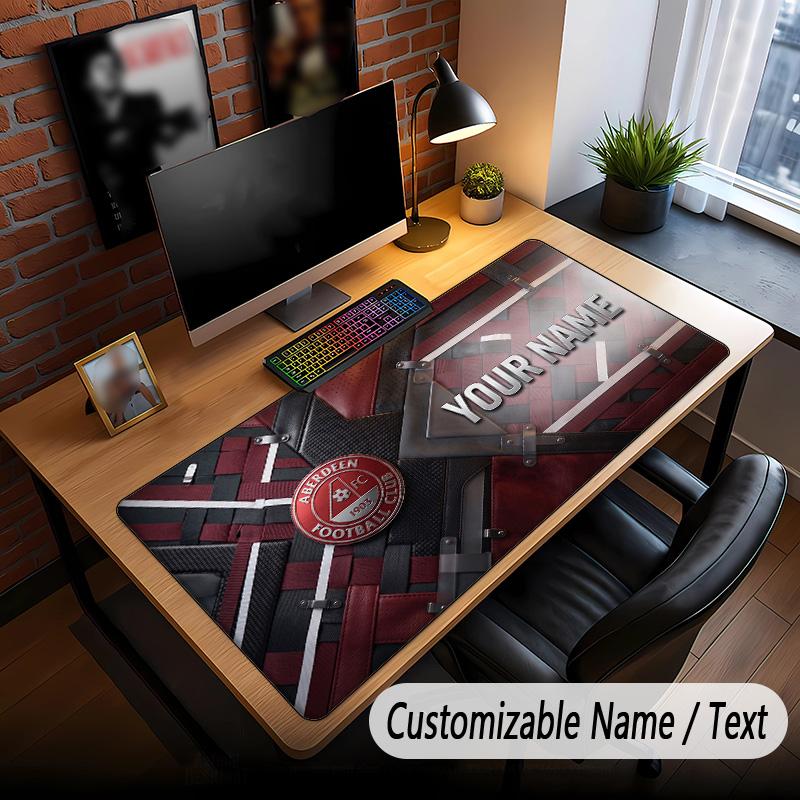 Large Mouse Pad Aberdeen FC Print Custom Name Text Desk Mat for Office Gaming