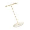 Fashionable Sturdy Metal Jewelry Stand for Necklaces Bracelets and Earrings Clear Organizers with Multiple Tower