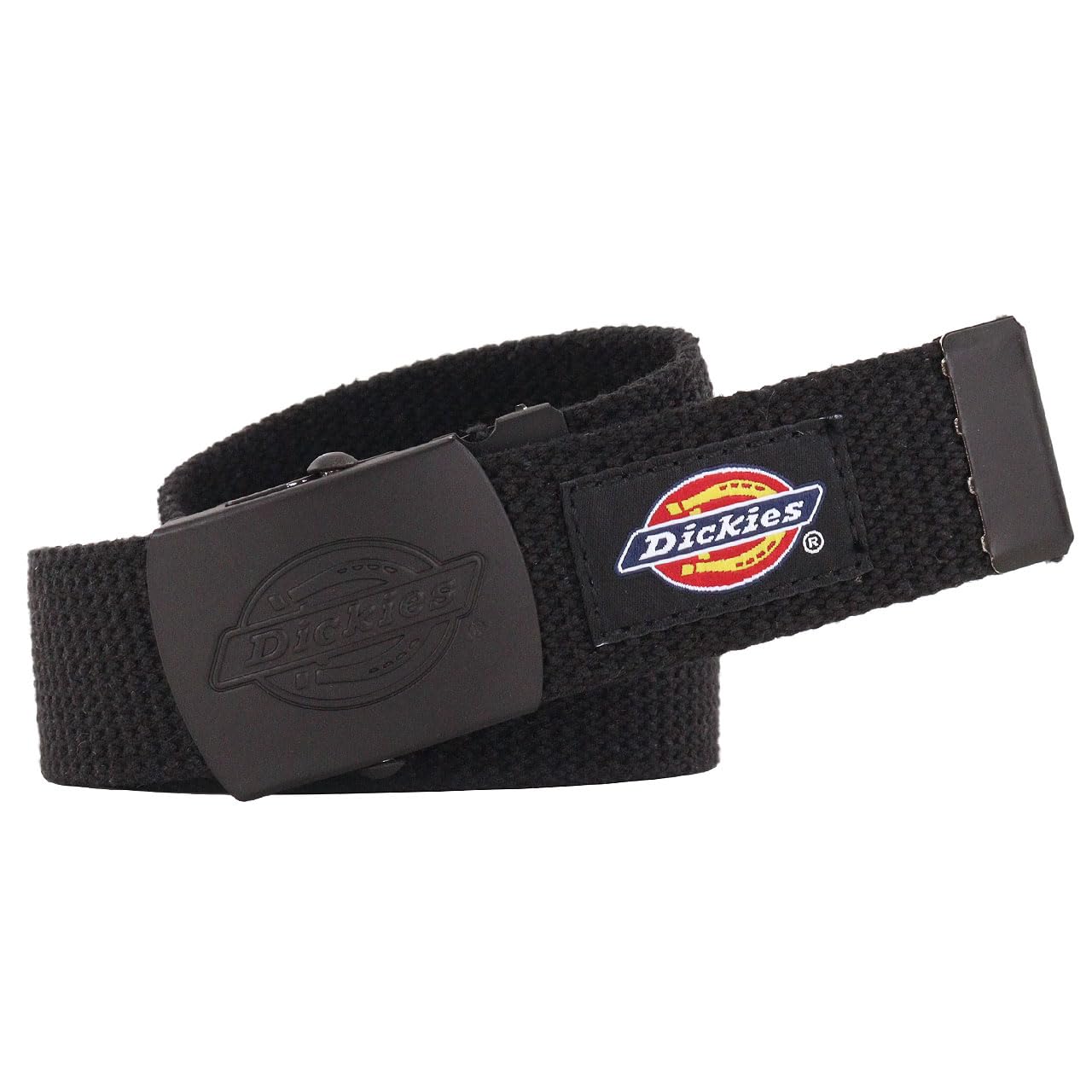 

Dickies GI Belt Gacha Belt 32mm Width Double Logo Black Buckle Limited Edition DS0112ZN Cotton Blend Belt Black (01) чёрный