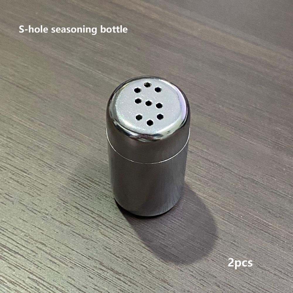 2pcs Small Pepper Shaker Stainless Travel Salt Container  For Motorcycle Modification Accessories