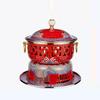 Cloisonné Copper Personal Hot Pot with Alcohol Stove