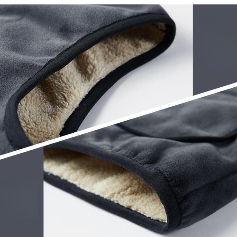 Vestă pentru bărbați de vârstă mijlocie și vârstnici Vestă din lână Silver Fox Vestă de iarnă cu căptușeală din lână Vestă pentru tata din lână de miel Bărbați Om de afaceri Gentleman