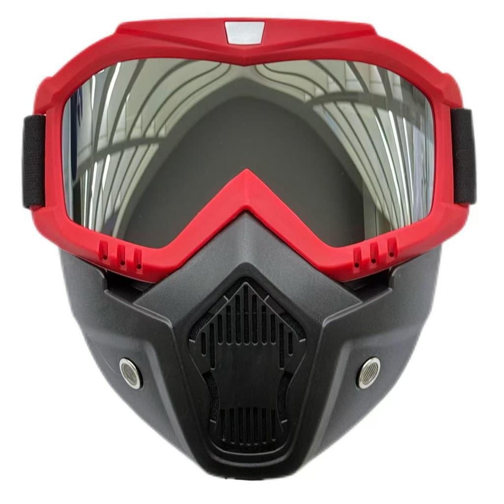 Retro Fashion Cycling Glasses: Windproof, Dustproof, Impact Resistant, Full Face Protection