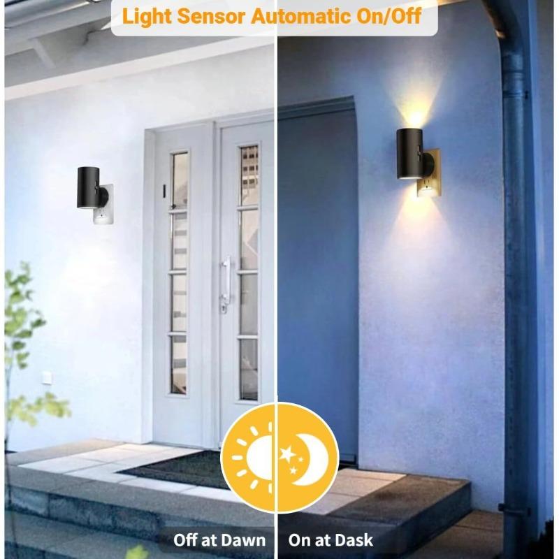 Wall Mounted LED Light with Adjustable Brightness Sensor From Dusk To Dawn Used for Corridors Bedrooms and Bathrooms