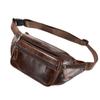 Kuskinn Herreveske Mobiltelefon Midjeveske Ekte Lær Crossbody-veske Multifunksjonell Sportslig og Casual Crossbody Brystveske