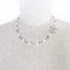 Pristine CHANEL Necklace COCO Mark Faux Pearls and Rhinestones Silver C25V Used