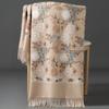 New Winter Shawl Embroider Tassel Women Shawl Thick Warm Cashmere Pashmina Scarves Lady Soft Wrap Bufanda Travel All-Match Scarf