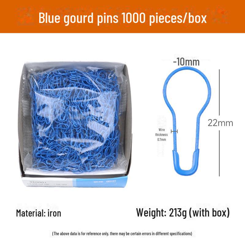 Gourd-Shaped Metal Safety Pins: Iron, Copper, Stainless Steel In Gold, Silver, Black - Clothing Tags/Small Pin Buckles