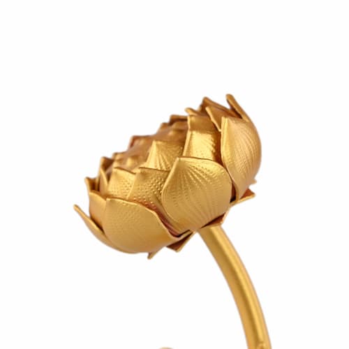 Toshi Kobo Premium Metal Flower Vase Set (Large, Dark Blue)