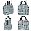 Clarinet Crosshatch Pattern Insulated Lunch Bag for Women Office Cooler Thermal Food Box Tote Portable Lunch Boxes Container