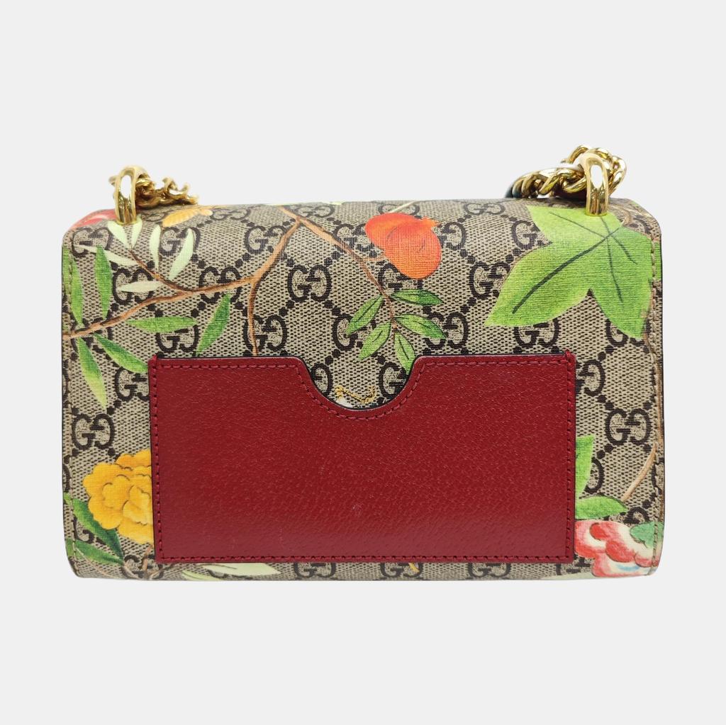 [Pre-Owned] Padlock Small Multicolor Coated Canvas Print Shoulder Bag - Good #YGP1KF