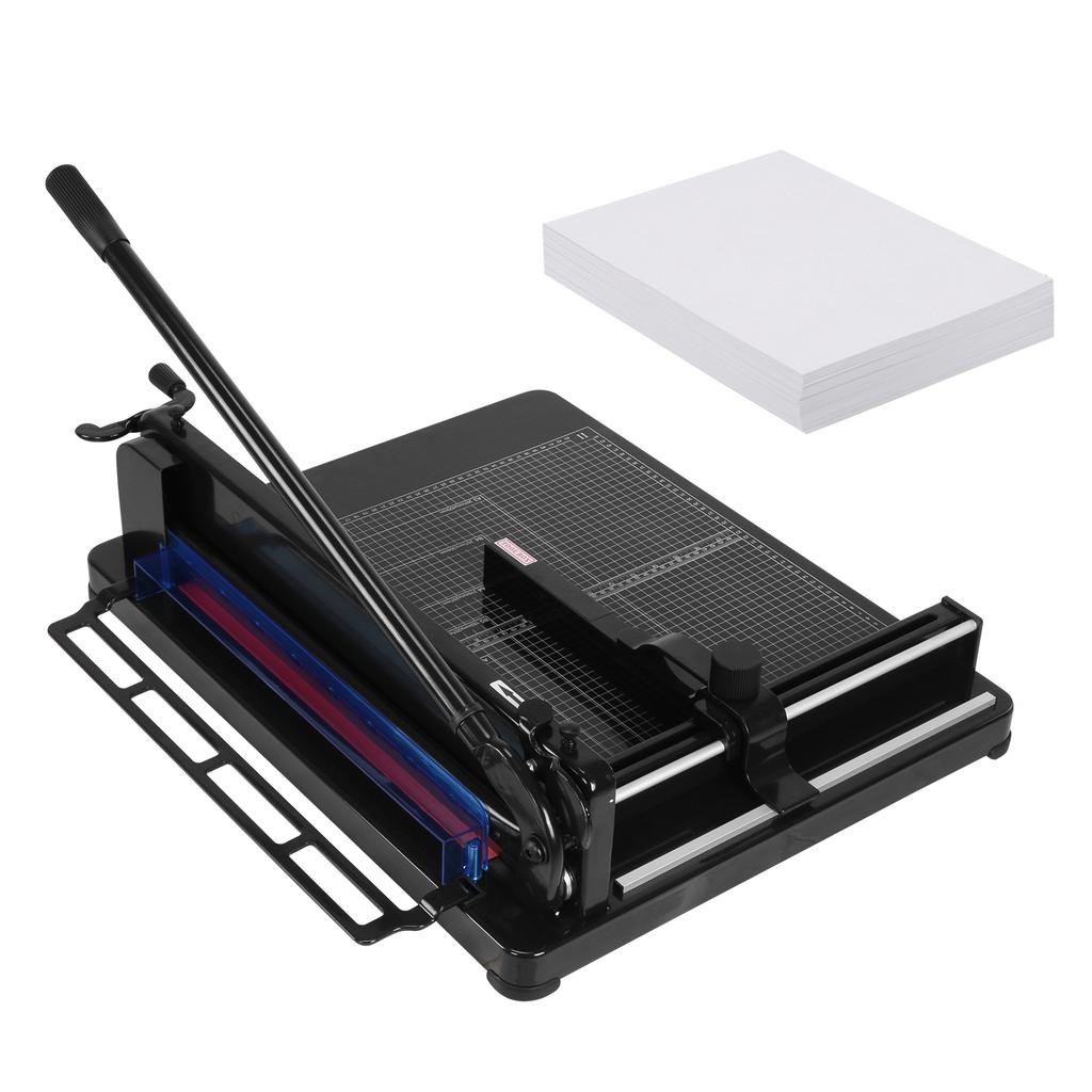 17inch Heavy Duty Paper Cutter with Double Safety Protection 400 Sheets Capacity for Classroom Crafting Cardstock Art Projects